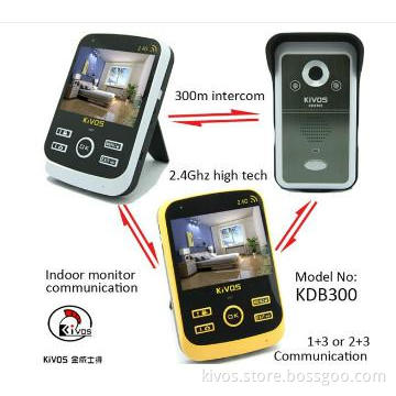 KIVOS 2.4G Wireless Video Door Phone Commax Video Door viewer Wireless